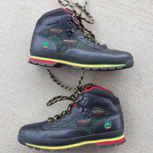 rasta timberland boots
